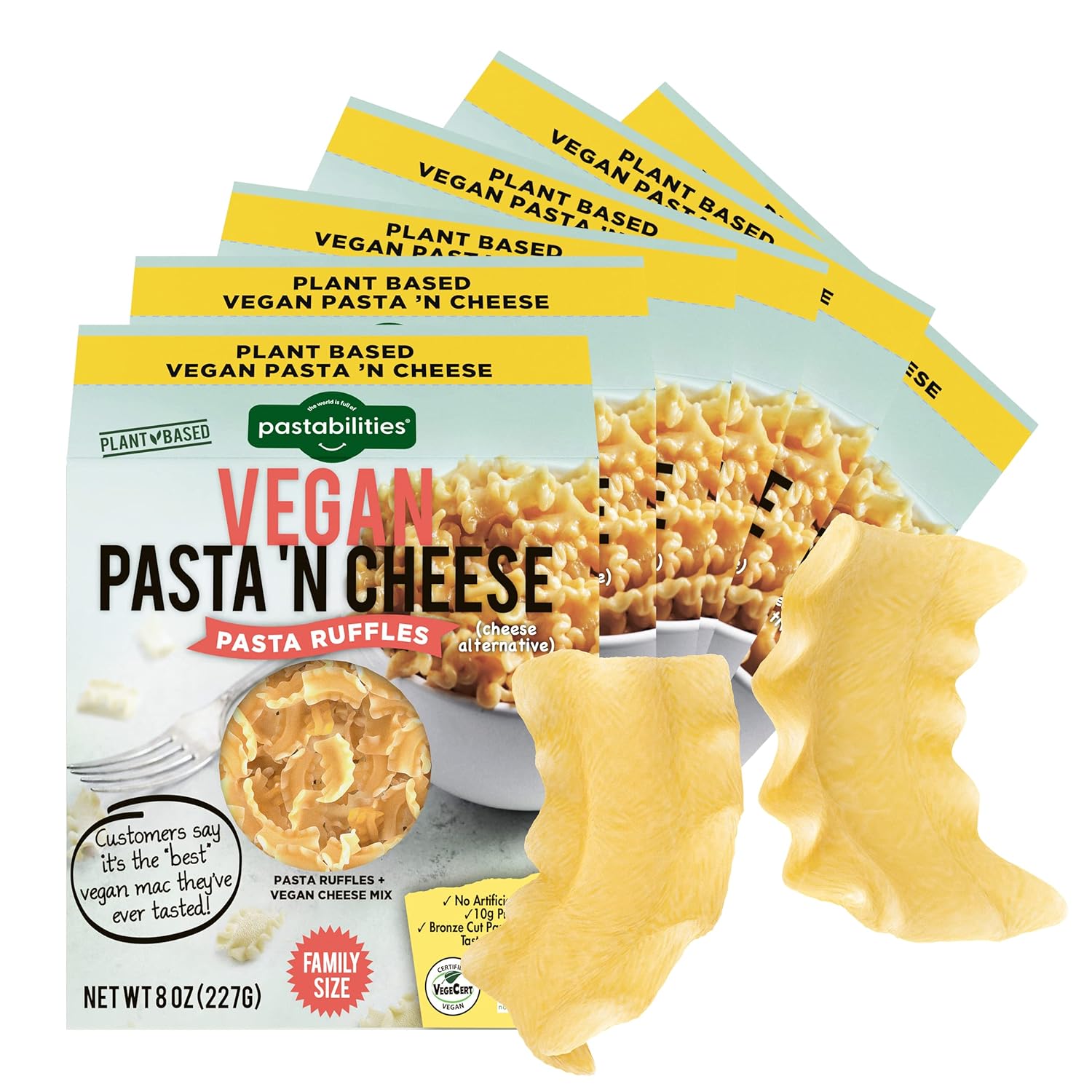 Pastabilities Vegan Ruffles Mac and Cheese, Fun Pasta