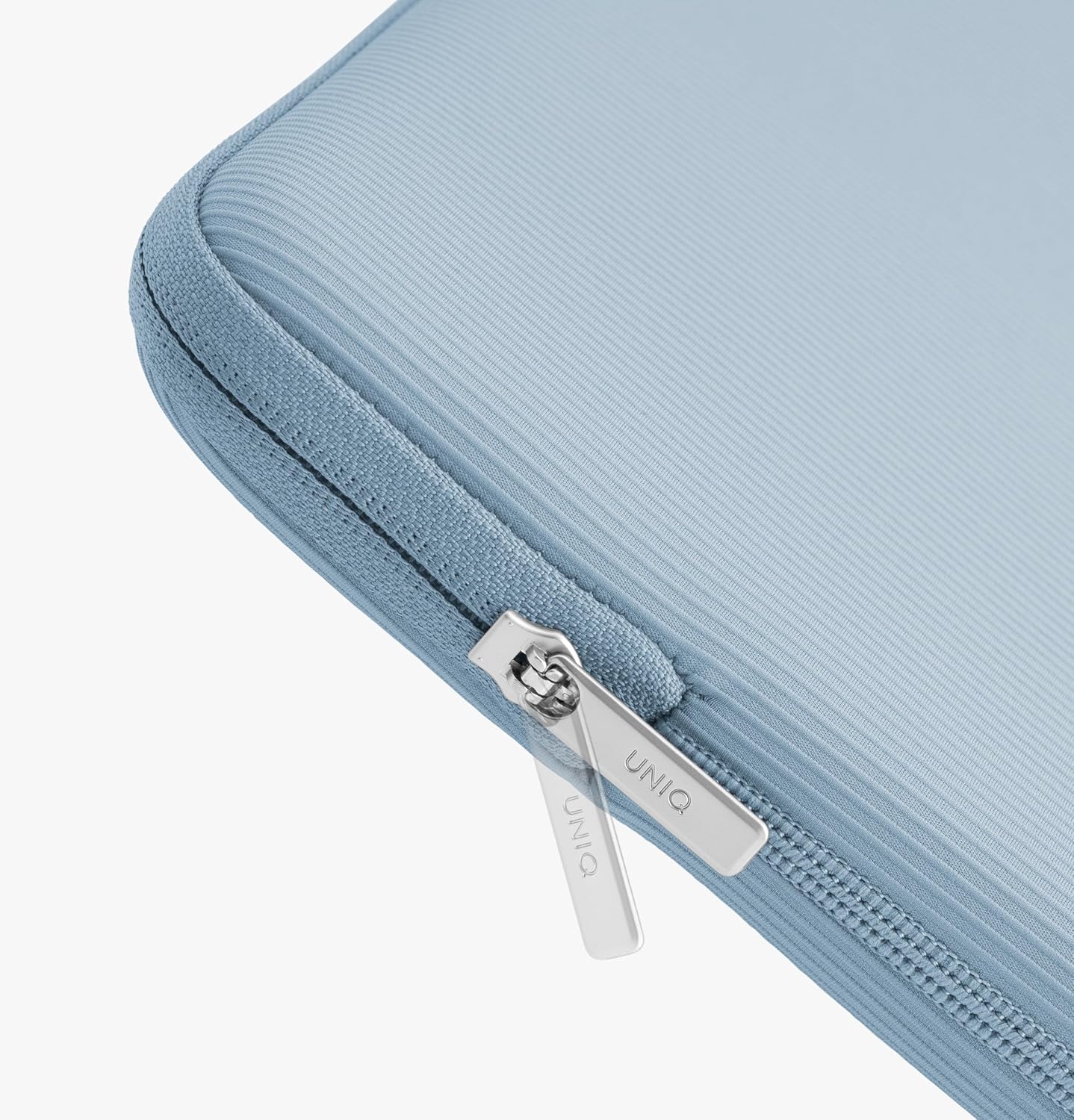UNIQ Cyprus Ridge Edition for MacBook Neo 13" Laptop Sleeve (Twilight Blue) Slim Groove Neoprene Protective Case with Crash Guard image 5