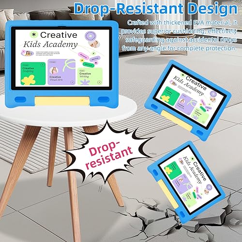 Miniatura 4 de NRKDUBQ Tableta para niños, pantalla táctil IPS HD de 10.1 pulgadas, Android 14, 64 GB, 8 GB (4+4 virtual) RAM, tableta Octa Core para niños con