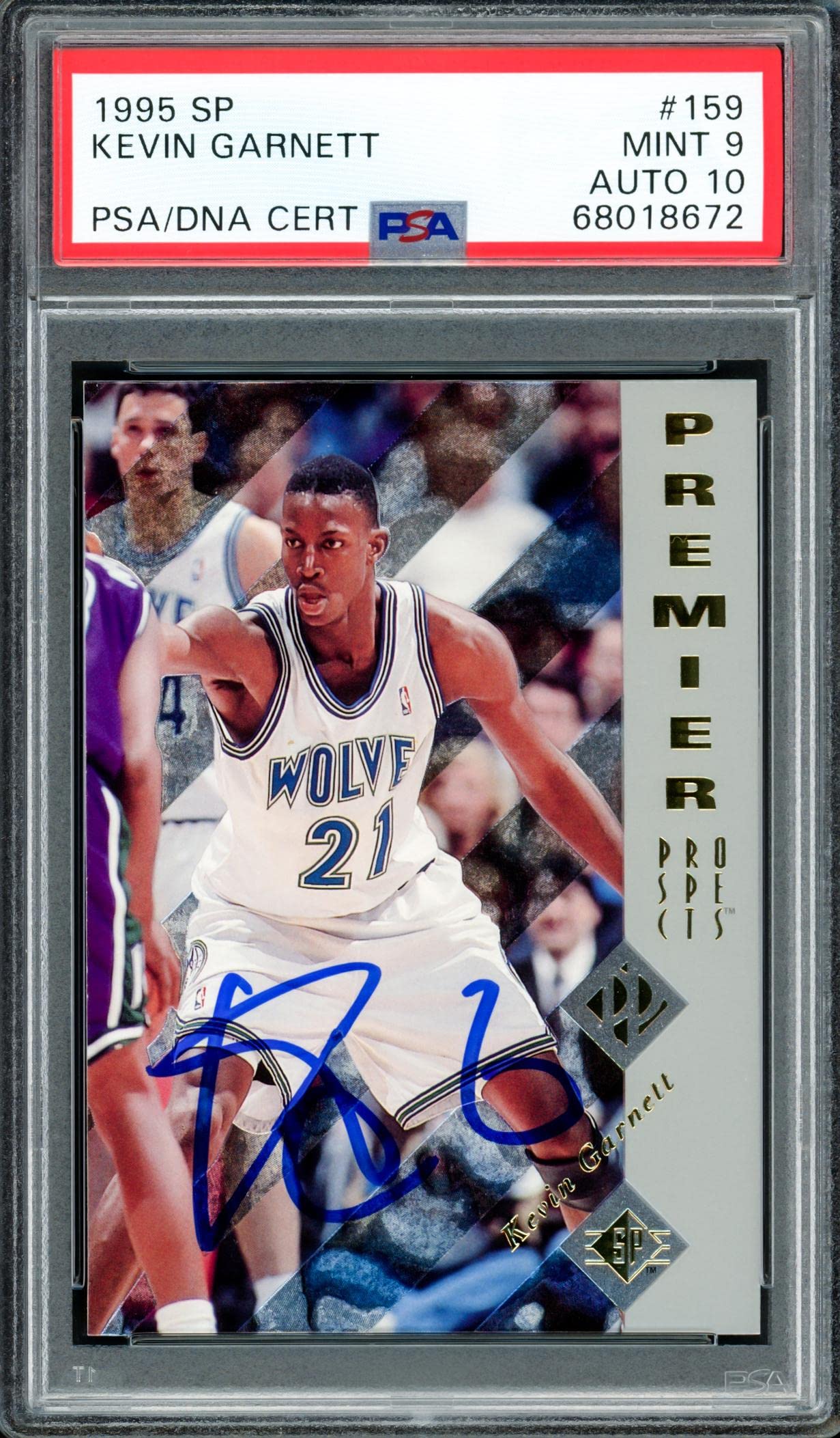 その他 KEVIN GARNETT auto psa9 Amazon.com: Kevin Garnett Autographed 1995 Upper Deck SP Rookie