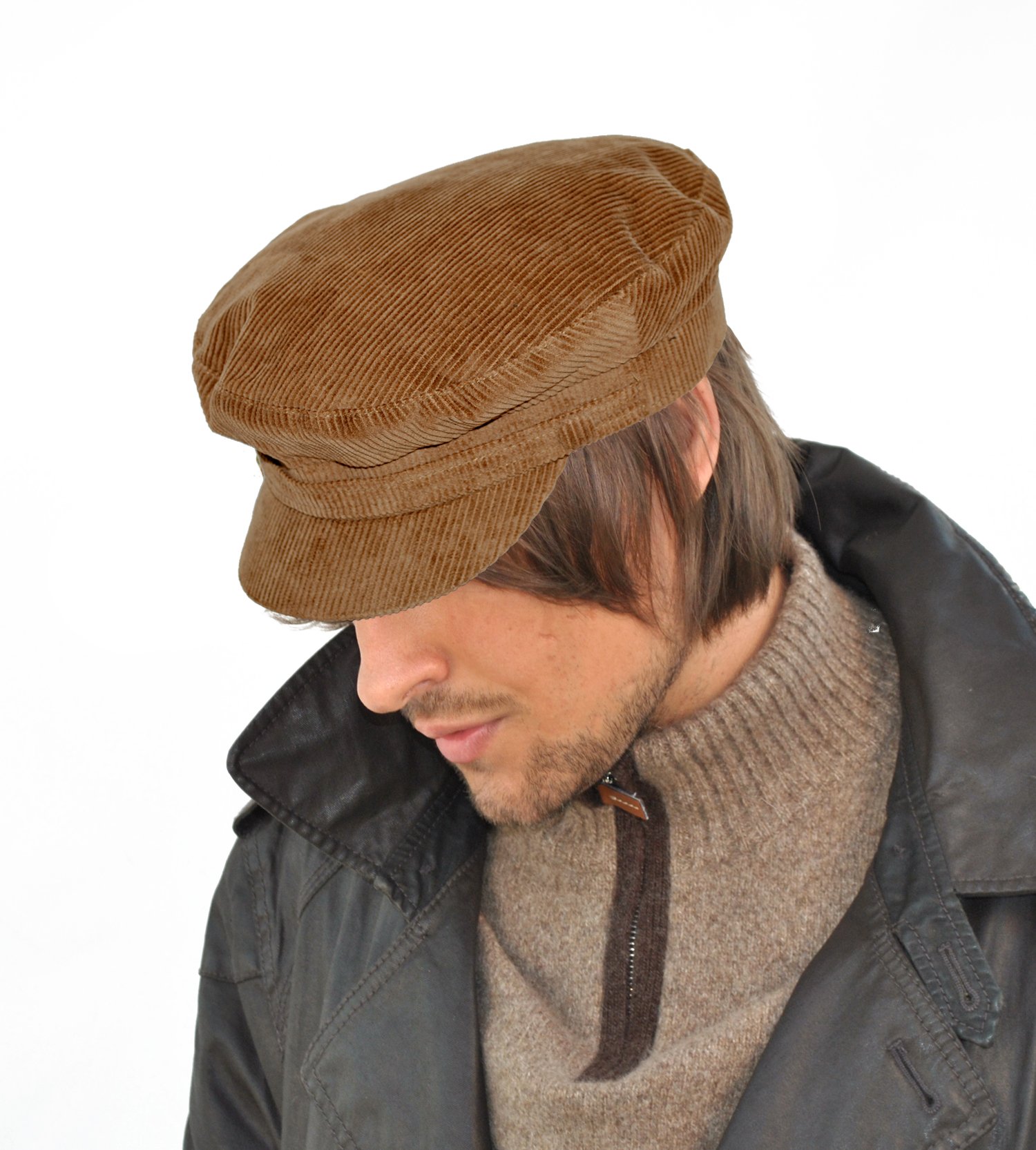 Failsworth Mariner Cord Cap Fawn Xlarge
