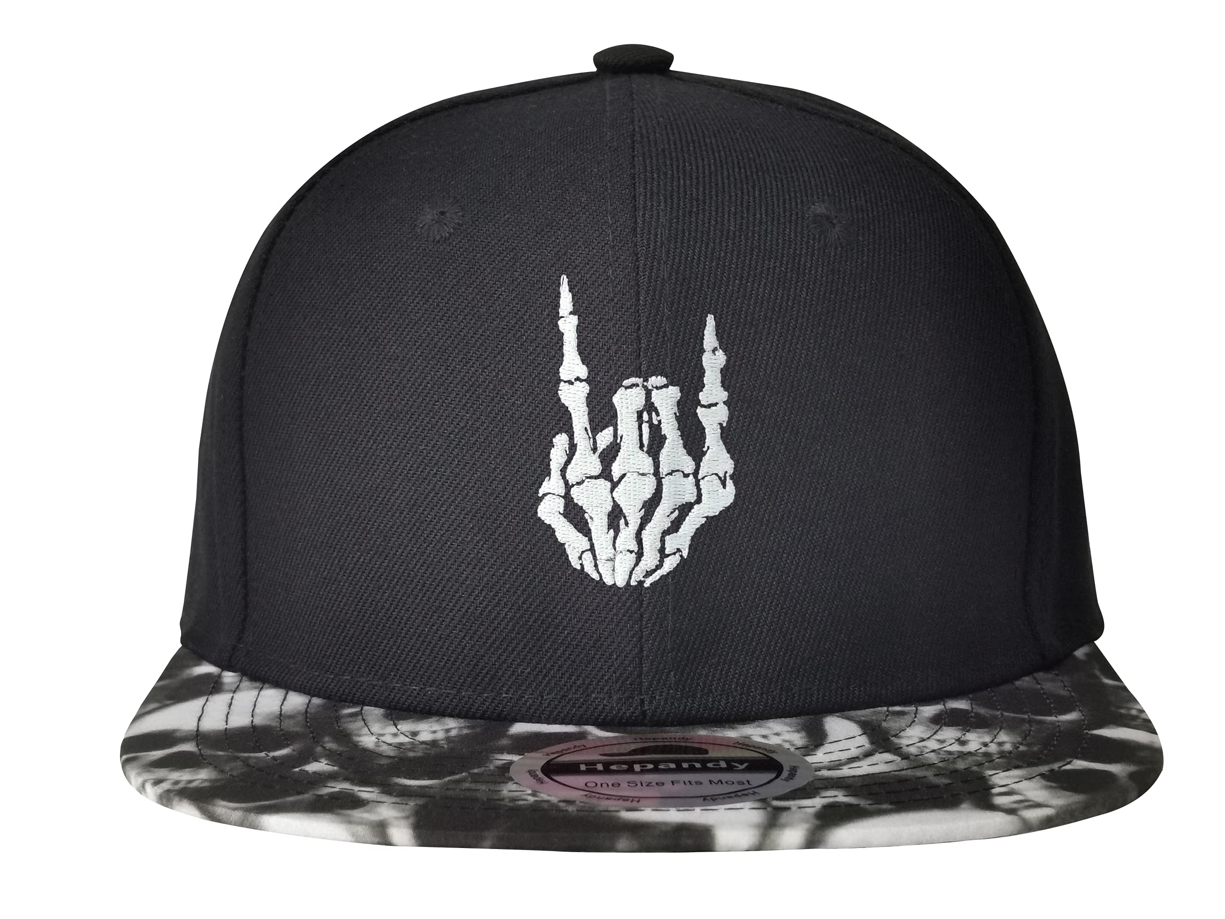 HepandyEmbroidery Flat Bill Baseball Cap Snapback Hats for Men & Women