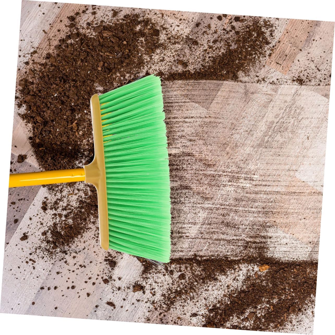 2pcs Plastic Broom Head Wide Replacement Sweeper Head for Indoor Outdoor Cleaning