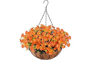 Artificial Faux Plants Hanging Baskets for Outside