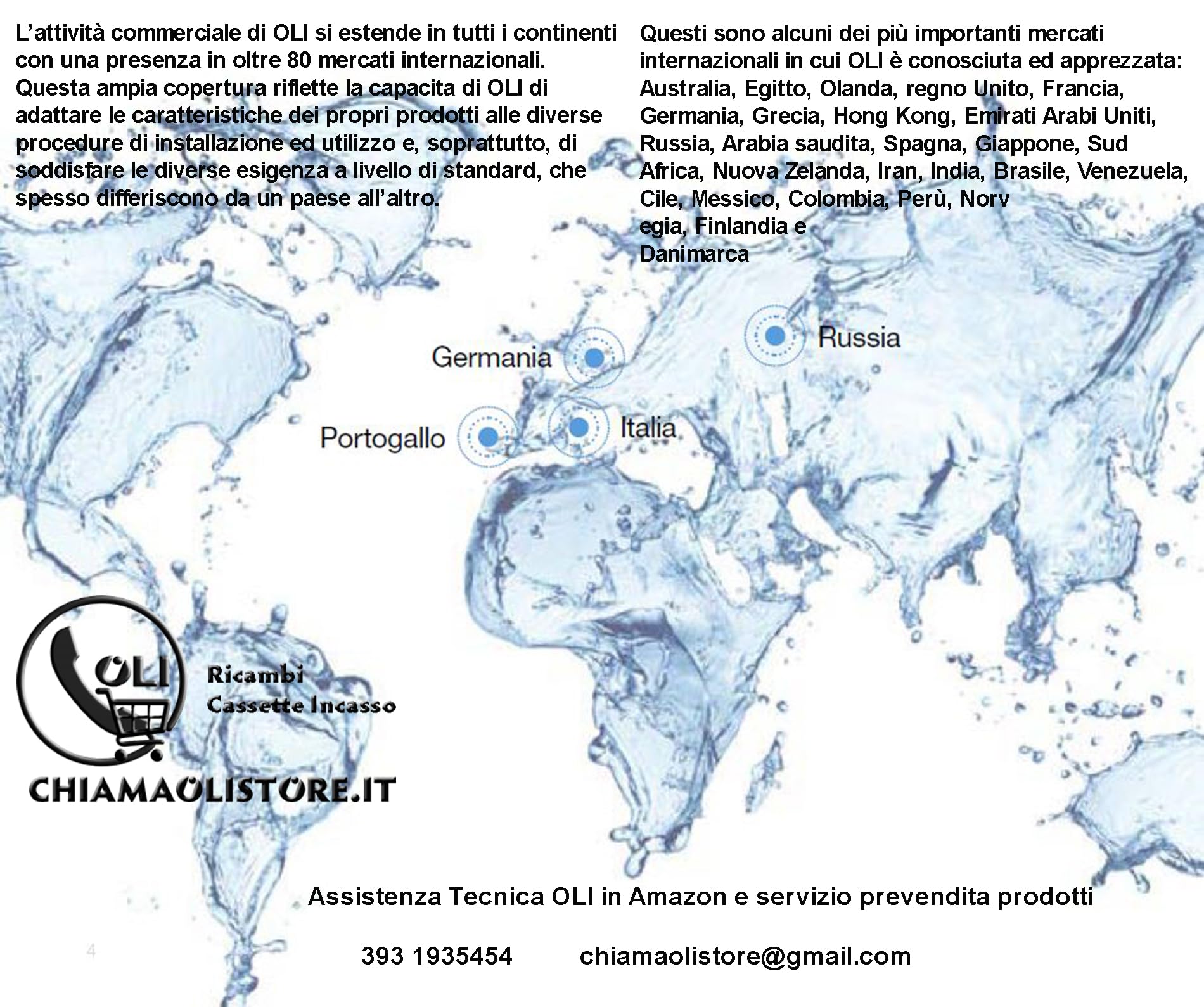 Valvola di scarico OLI Vecchio Tipo per cassetta OLI Evo 330, OLI 74, OLI 80 Codice OL0002992 VK