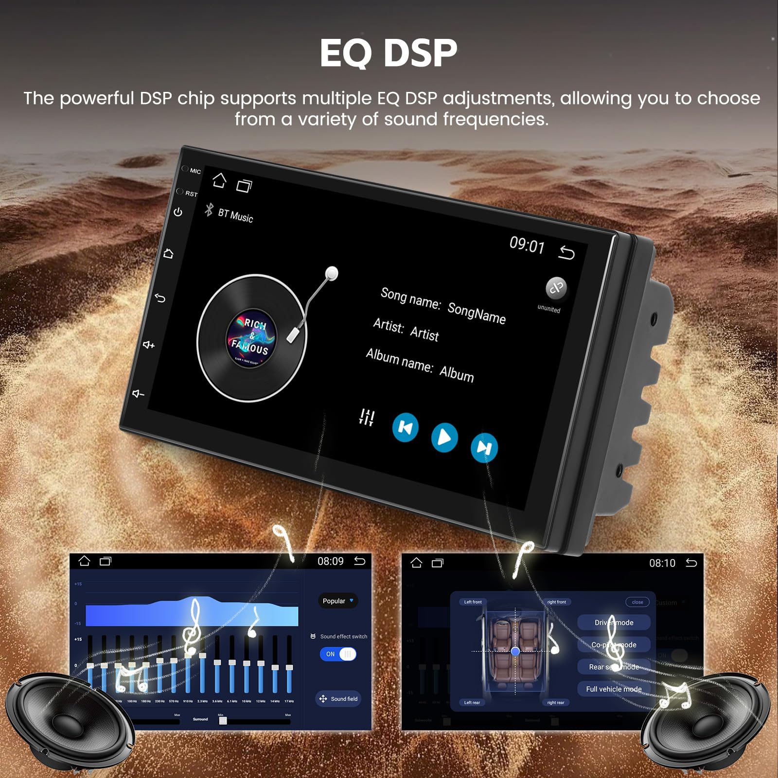 Amazon.com: Hikity 1+16G Latest Android 15 Double Din Car Stereo
