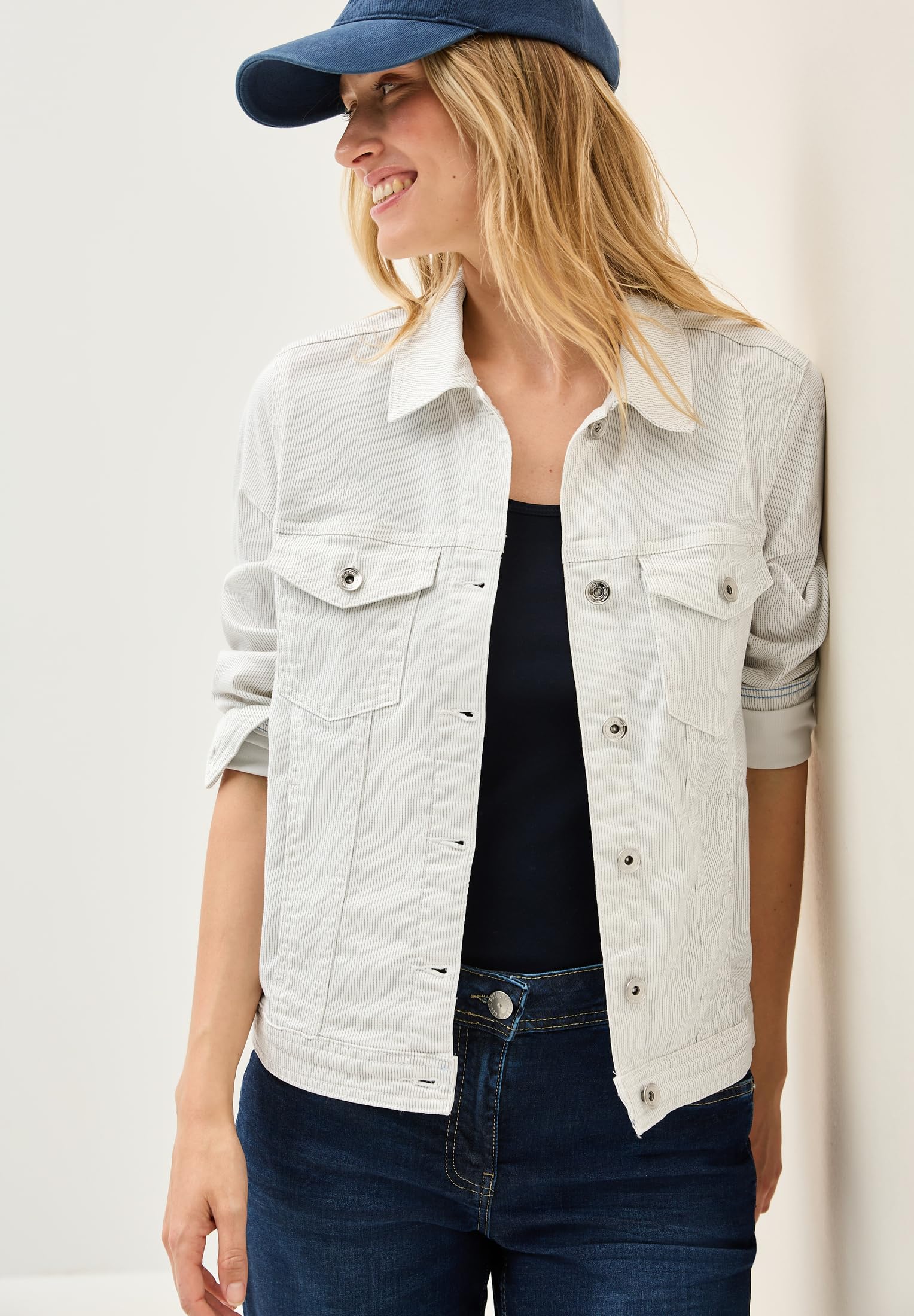 Cecil Dżinsy damskie, Cobble Grey, M