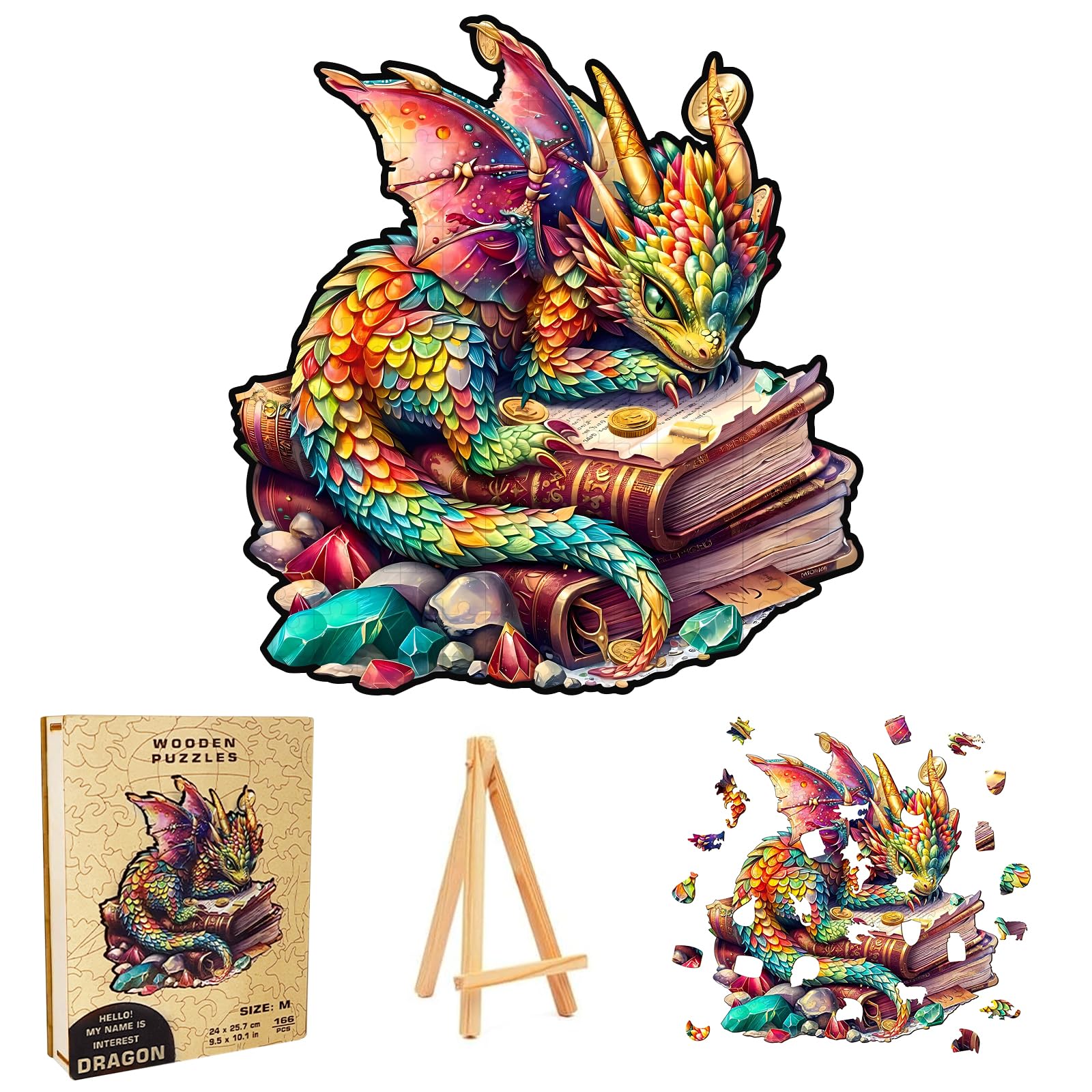 Puzzle In Legno A Forma Di Animale – 100-249 Pezzi, Unico, Per Adulti E Bambini