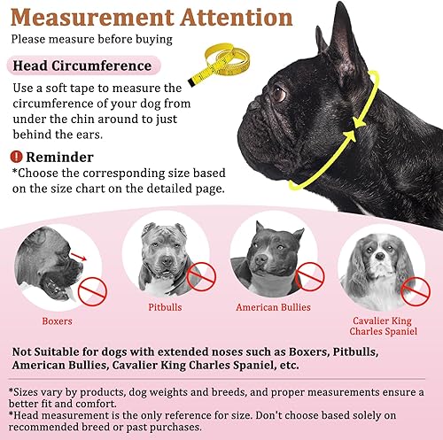 Miniatura 10 de Mayerzon Bozal corto para perro, bozal de bulldog francés con diseño de lengua para evitar comer mordeduras y lamer, bozal de malla para perro Shih