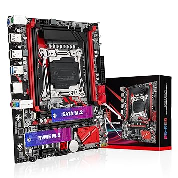MACHINIST X99 LGA 2011-V3 Motherboard, Micro ATX Motherboard (PCIe 3.0, M.2 Slots, 4 Channel DDR4, SATA 6Gb/s) for Intel XEON E5 V3/V4, Core i7 seriers CPUs, PC Server Mainboard with Diagnostic Card