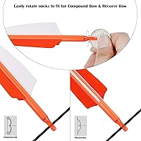 Vista 4 de Flechas de carbono de 31 pulgadas, flechas de caza de tiro con arco de color fluorescencia, 500 600 espina dorsal con plumas, flechas de práctica