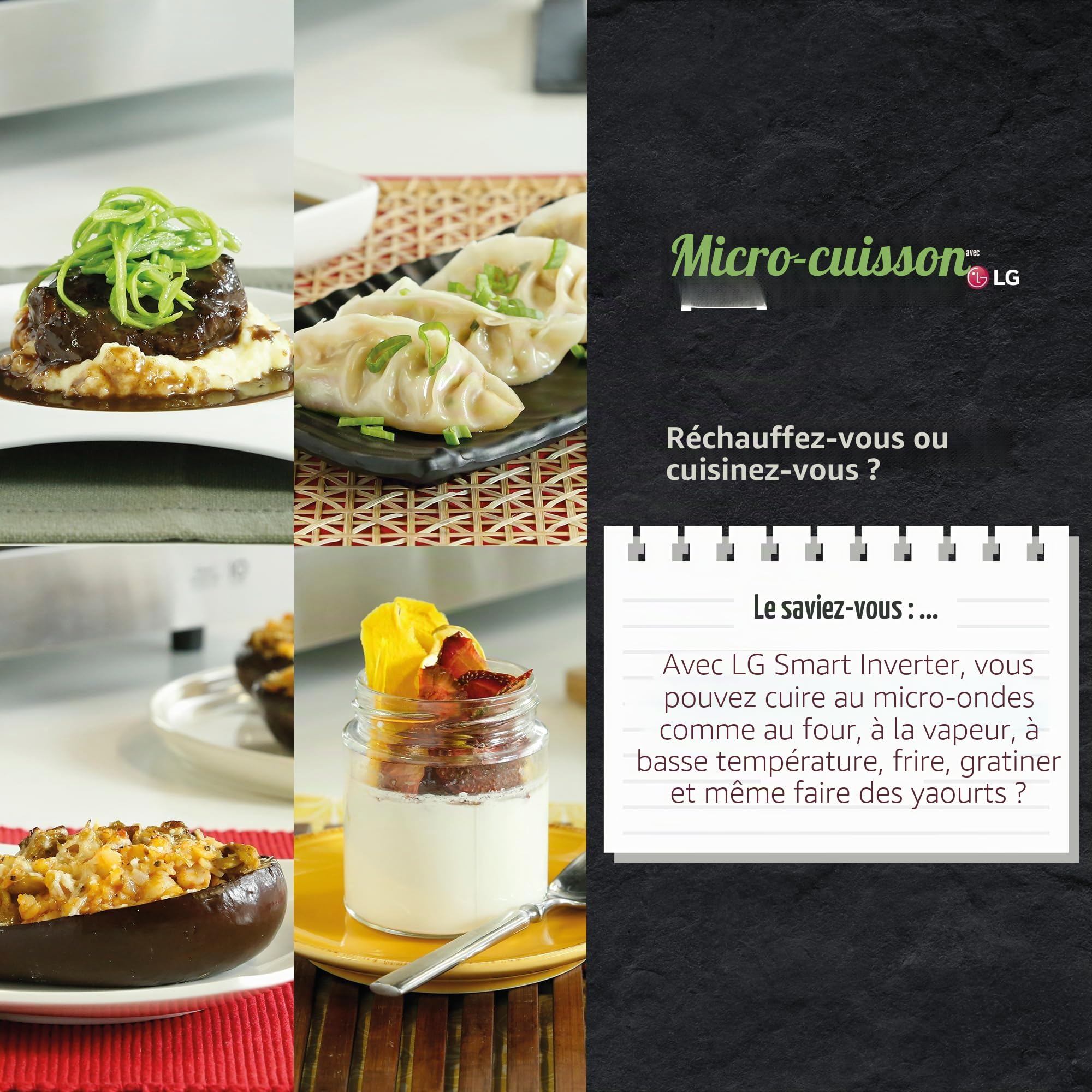 Micro-ondes Encastré LG MGBZ2593F 25L avec Grill 900W