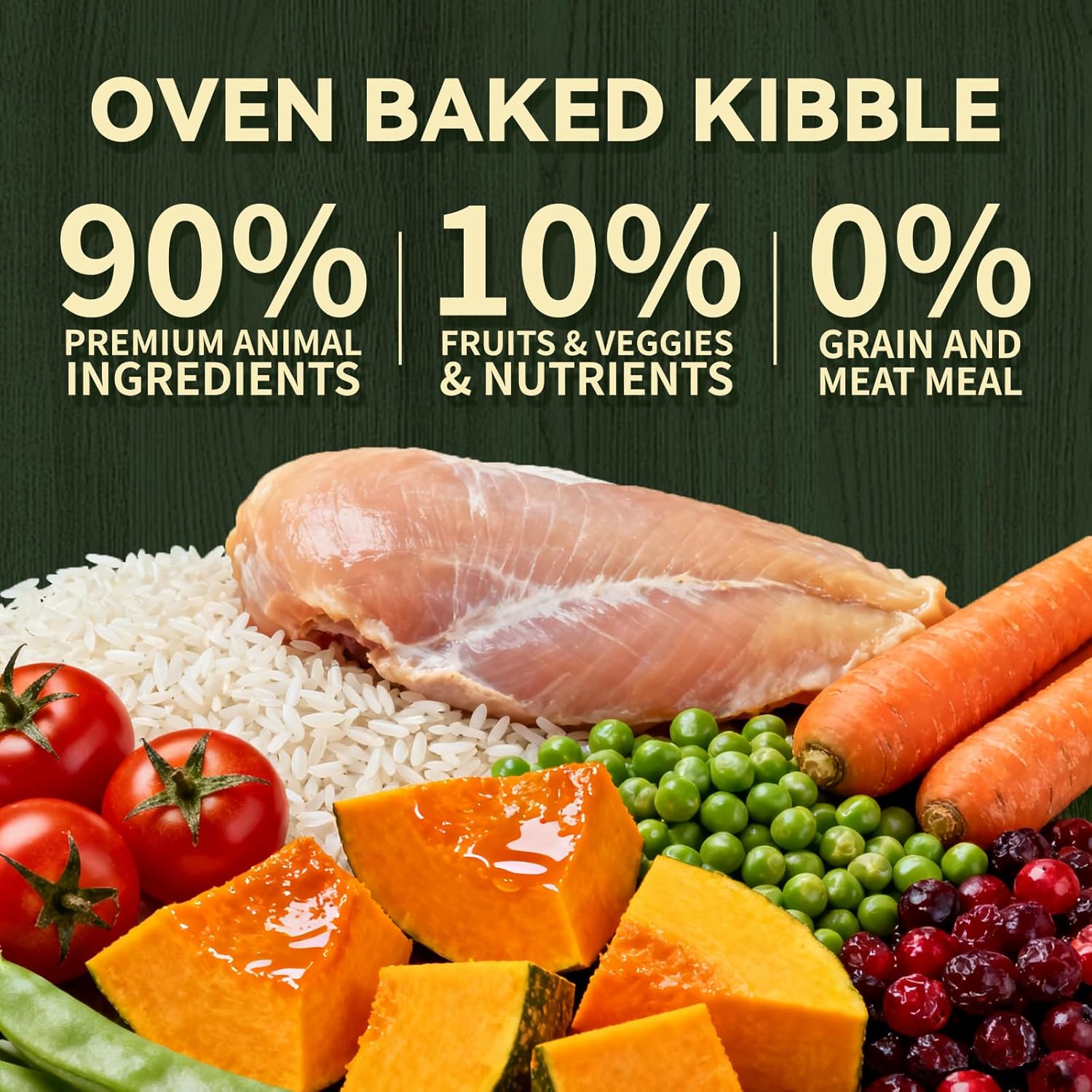 Gently Oven Baked High-Protein Dry Cat Food – 90% Chicken-Based Ingredients, Fresh Chicken as First Ingredient, Grain-Free Kibble (Original Cat Recipe(3.53lb))