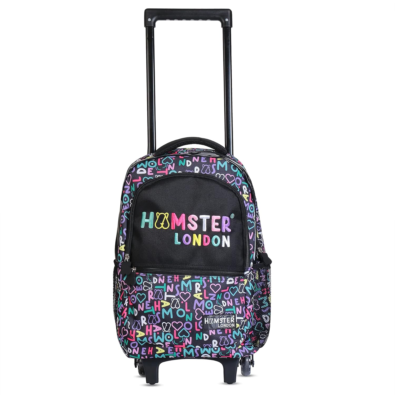 Buy HAMSTER London Rainbow Chums Trolly Backpack London Embossed Trolly Backpacks with 4 Wheel