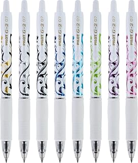 Pilot G2 Premium Gel Pens Fine 0.7mm Point Assorted Colors 8 Pack Smooth Refillable Rollerball