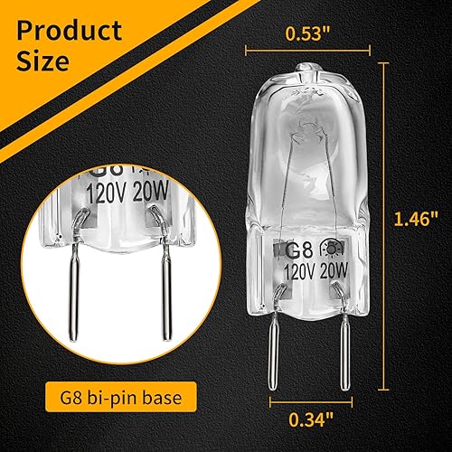 Miniatura 3 de Bombilla halógena para horno microondas, compatible con GE, Samsung, Kenmore, Elite, Maytag, microondas sobre la estufa, luz nocturna / luz para