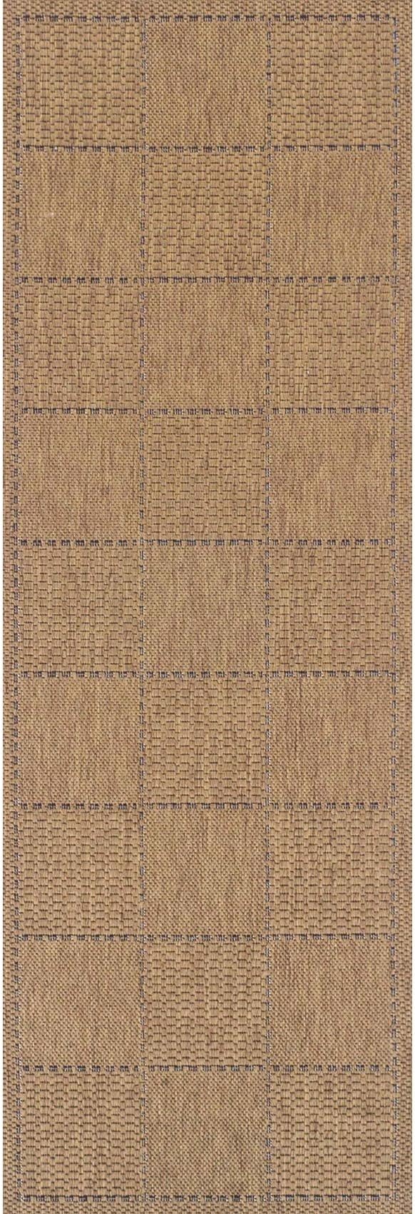 Rugs Direct Rug, Polypropylene, Brown, 60 x 180 cm