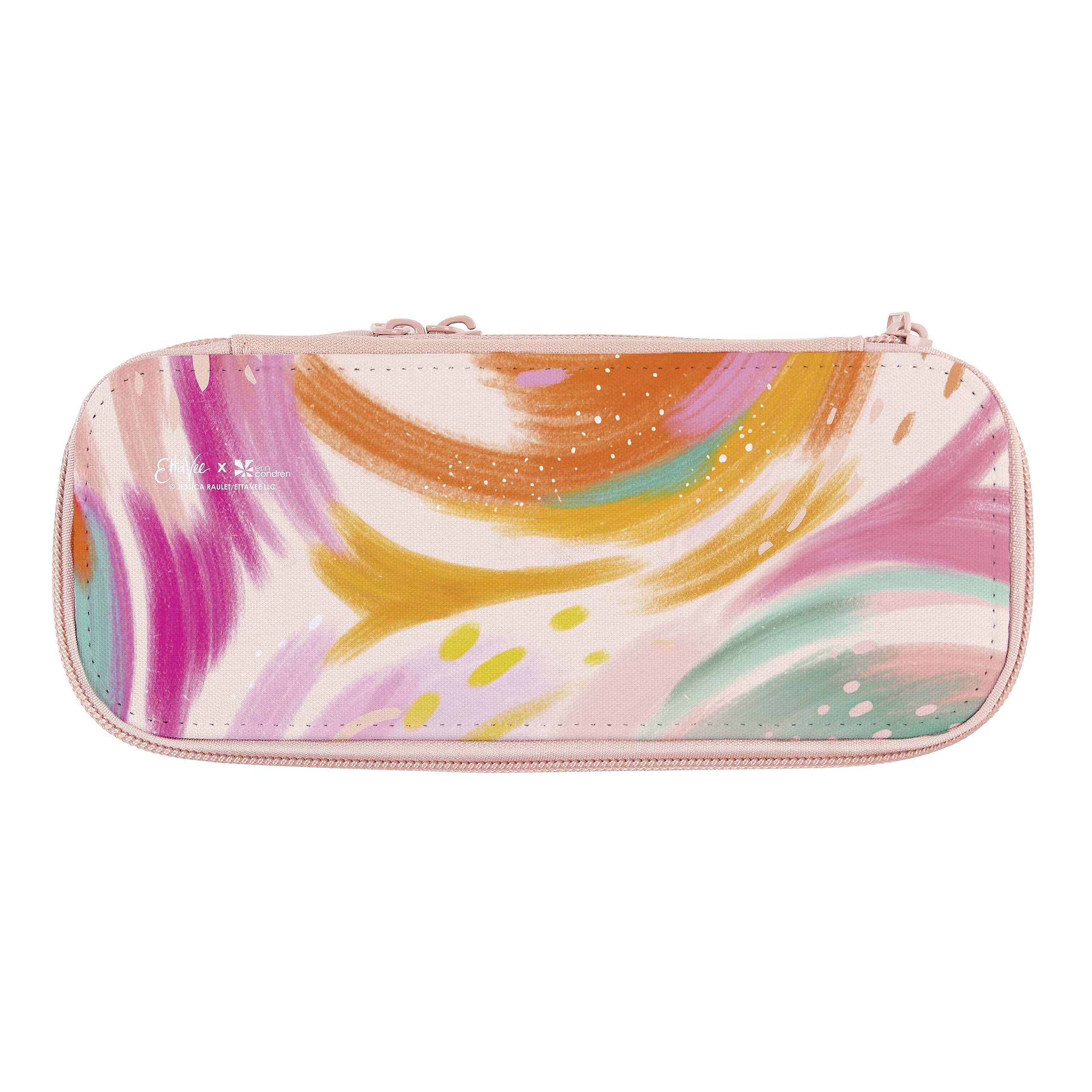 Erin CondrenUltimate Pencil Case - Blush + Inspire. Perfect for Desks and Carrying On The Go! Numerous Features with Multiple Compartments. Features Stand-Up Pencil Case