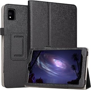Case for Moxee Tablet 2 8 Inch 2022 Release (Model: MT-T8B22), Folio PU Leather Stand Cover with Pencil Holder, Black