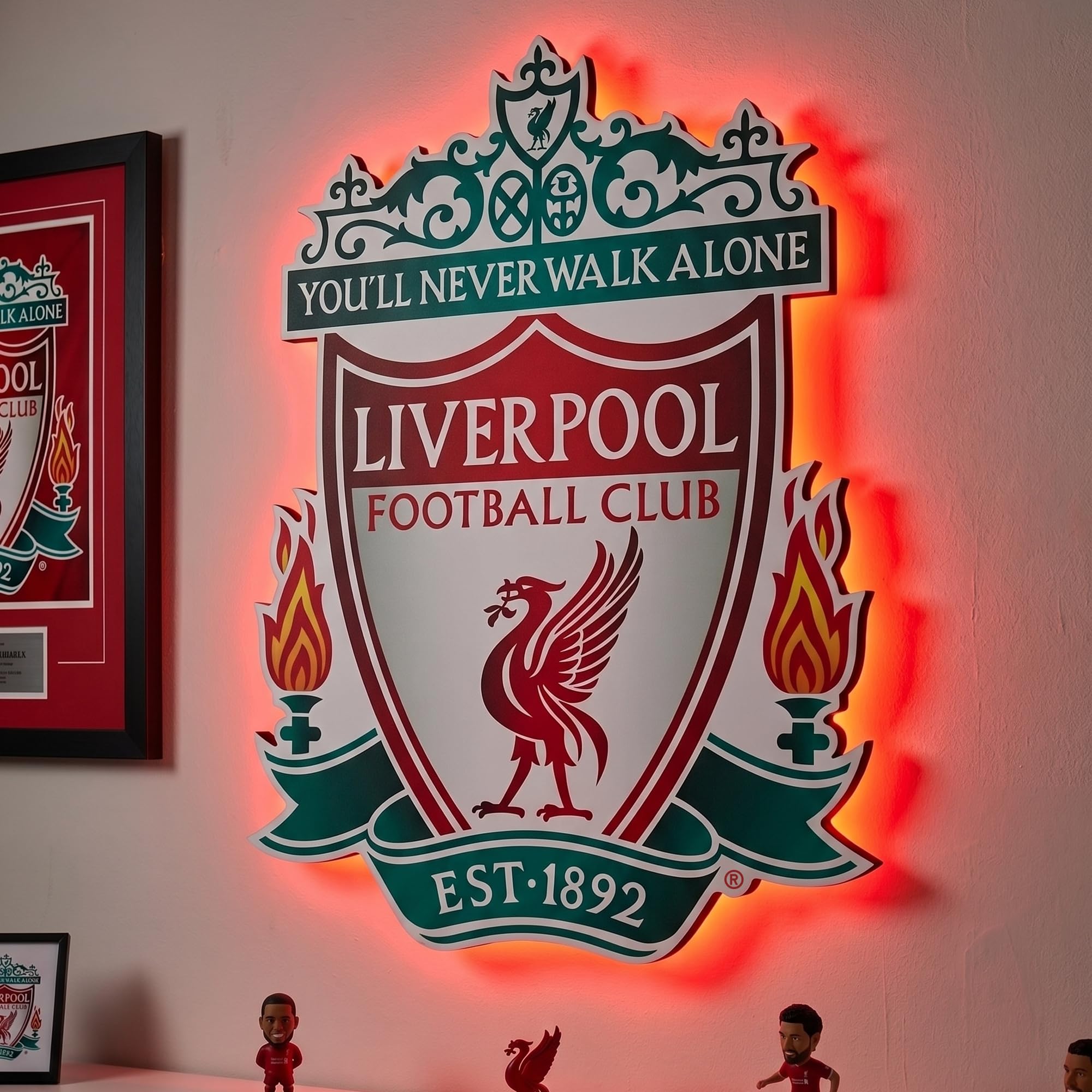 Themed Liverpool Football Club Crest LED Backlit Wallpop