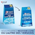 Crest 3D Whitestrips Vivid White Kit de Blanchiment des Dents à Domicile, 10 Traitements, 6 Niveaux Plus Blancs