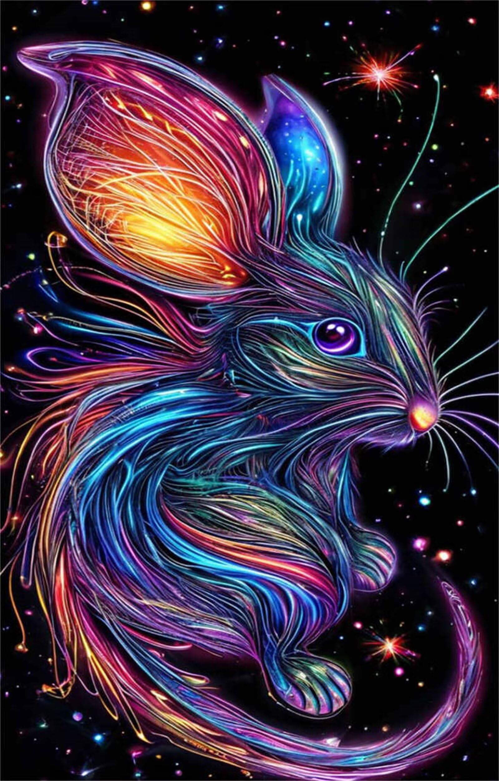 Puzzle 1314 elementów dla dorosłych, abstrakcyjne zwierzę, kreatywna rozrywka, trudne puzzle, zabawa, klasyczne puzzle 75 x 50 cm, 1314 elementów