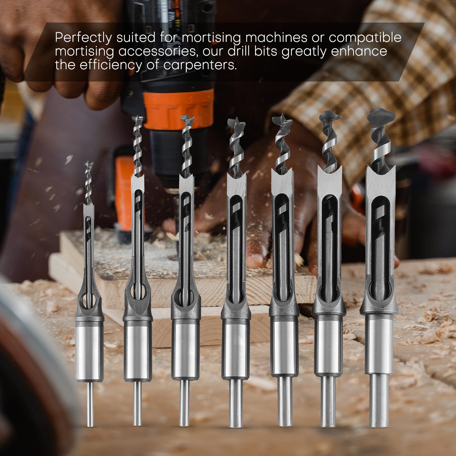 Amazon | Acymner スクエアホールドリルビット7点セット | 高速度鋼