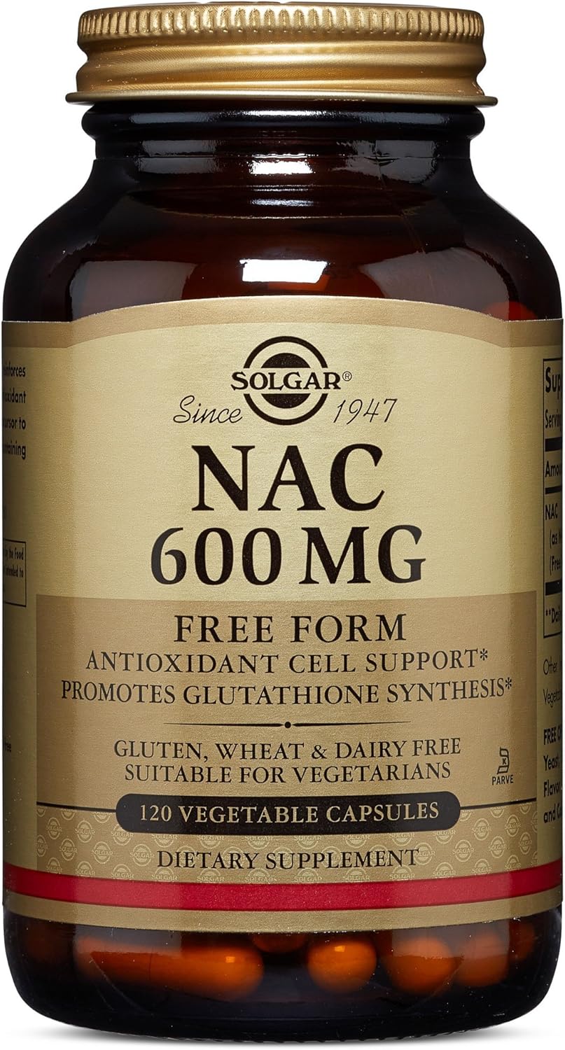 Solgar – NAC 600 mg, 120 Vegetable Capsules: Health & Personal Care