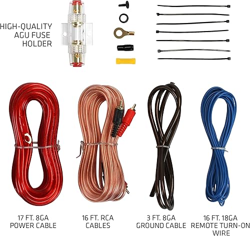Miniatura 4 de Sound Storm Laboratories US8K 8 Pulgadas Subwoofer de Audio para Coche con Potencia Bajo el Asiento - 800 Vatios Máx, Perfil Bajo, Amplificador
