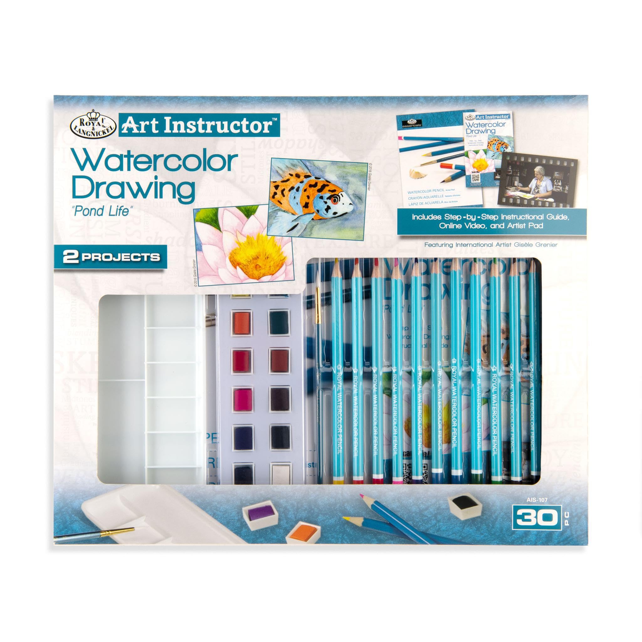 Set de arte Royal & Langnickel boîte de matériel de dessin et peinture complet