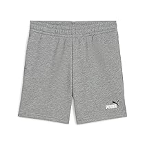 Puma Ess 2 Color No. 1 Logo Shorts TR B, Pantaloncini Lavorati a Maglia Bambino, Medium Gray Heather,
