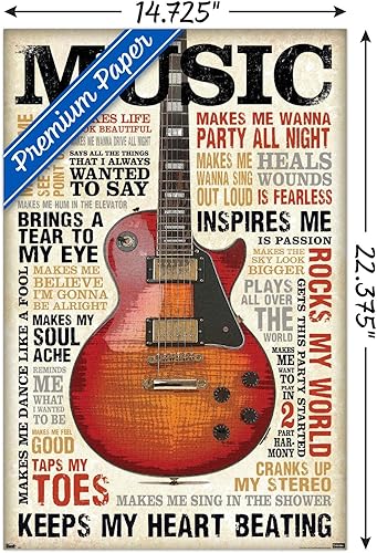 Miniatura 8 de Trends International, póster para pared Music Inspires Me, 22.375" x 34"