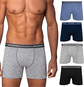 Kit 4 Cuecas Lupo Masculinas Boxer Algodão Macio Confortável Original