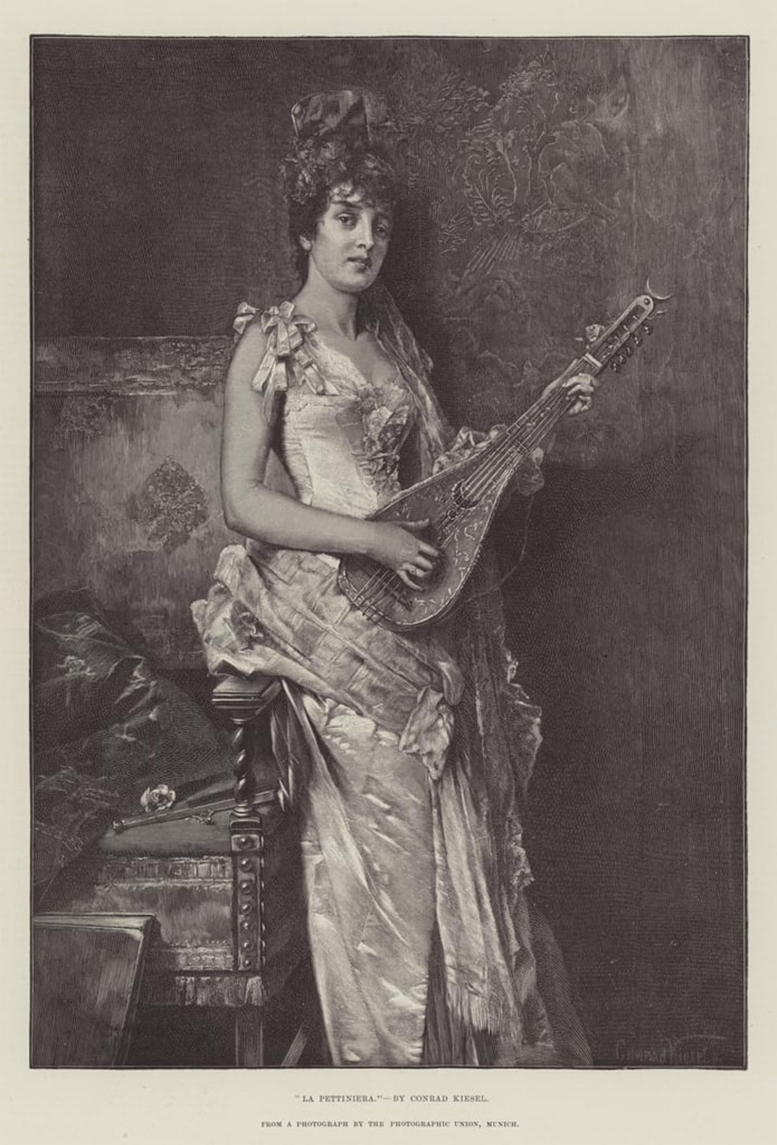 Lienzo de la Pettiniera de Conrad Kiesel poster clasico de 60x90cm 5