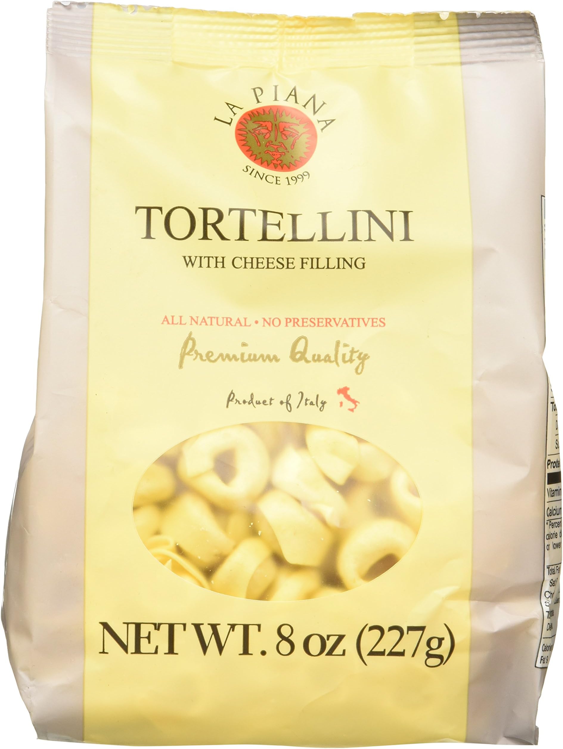 La Piana Tortellini with Cheese Filling, Half Pound, 8 Ounce