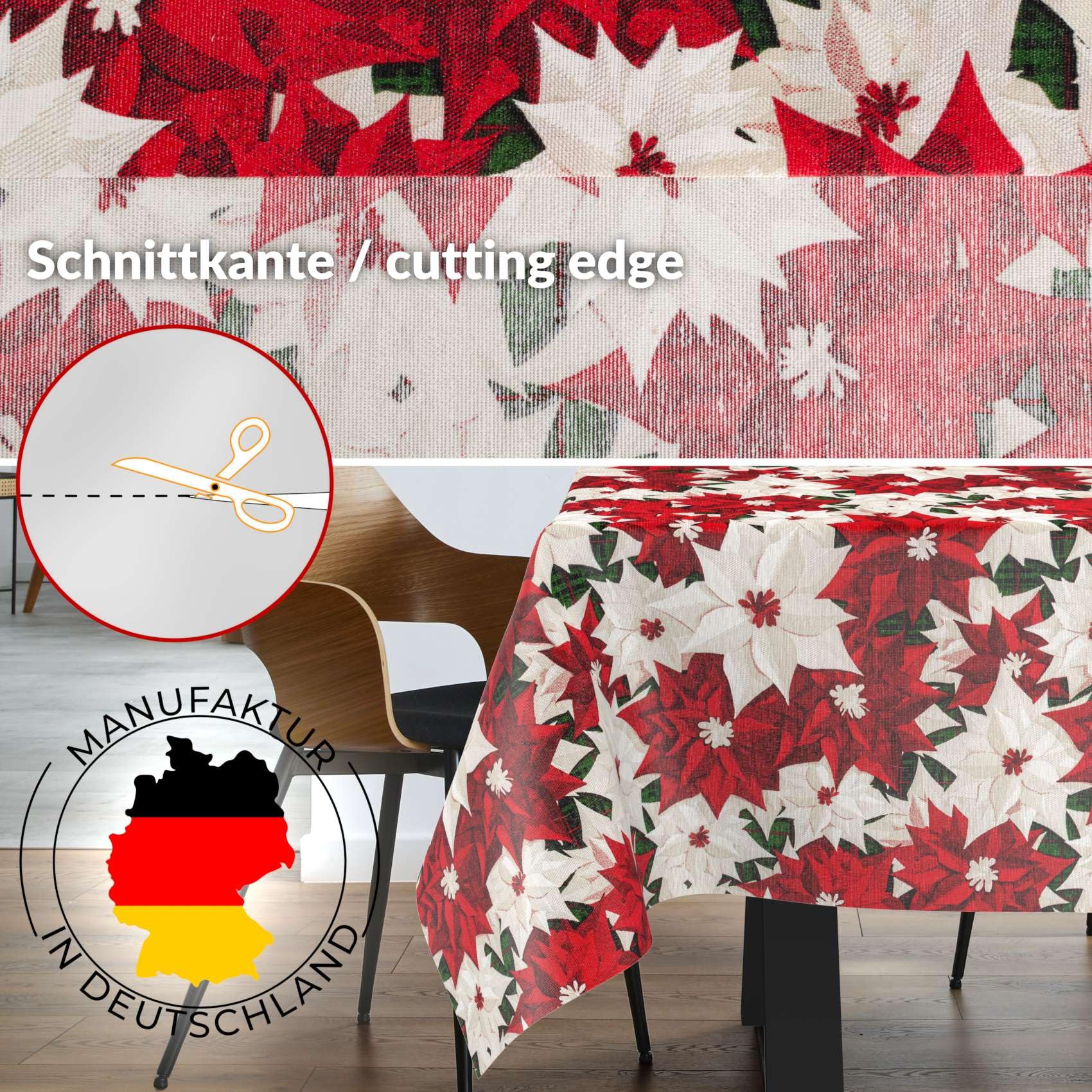 Mantel de tela textil lavable, mantel de algodón y poliéster, 1000 x 140 cm (10 m), para interior y exterior