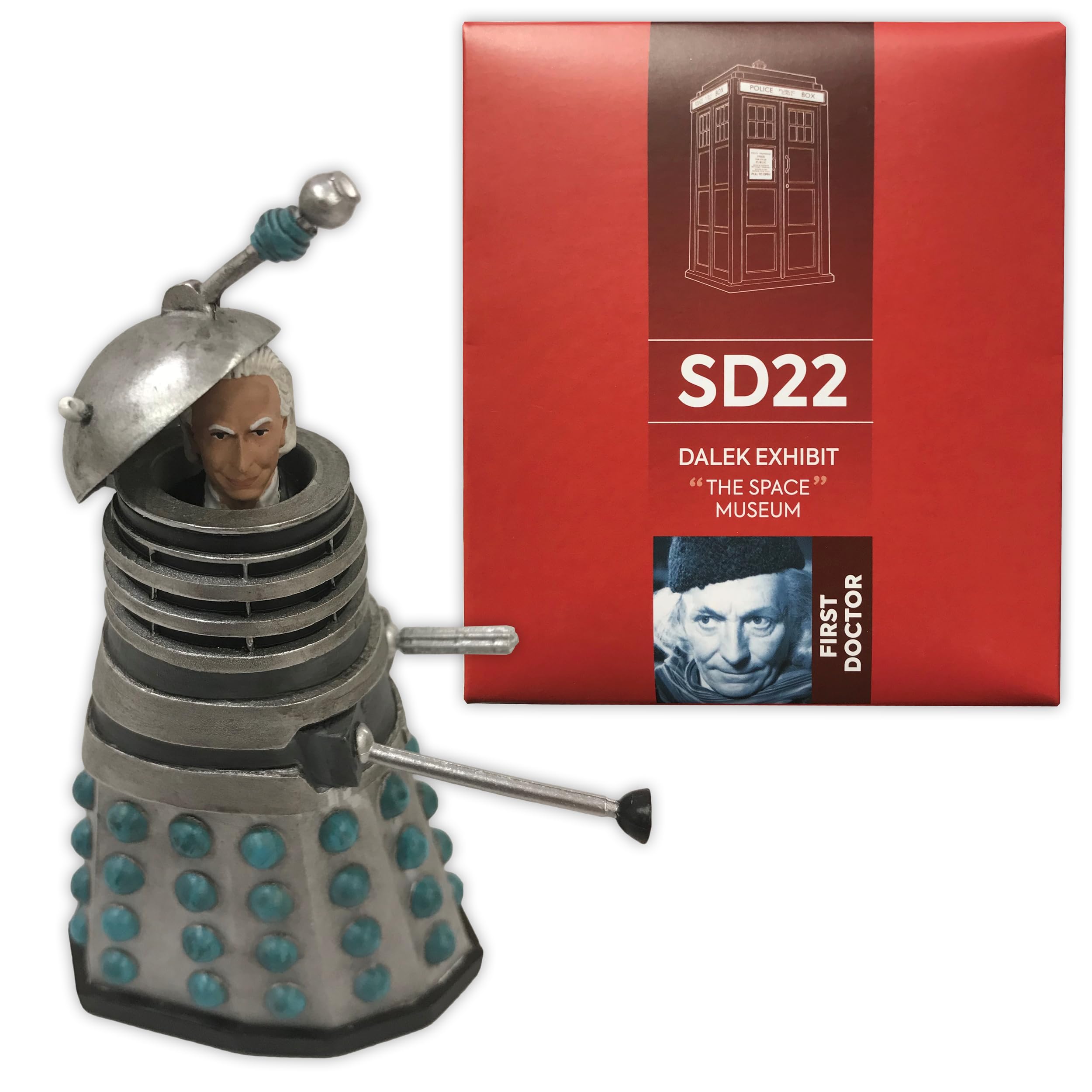 DOCTOR WHO Eaglemoss Special First Doctor in the Dalek Exhibit from The Space Museum Figure 1:21 Scale Hand Painted Collector Boxed Model Figurine #SD22