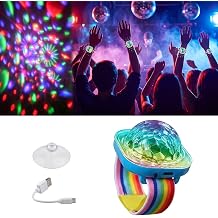 Disco Ball Wristband, Rechargeable LED Disco Bracelet Party Light with Voice Control, 5 Lighting Modes Strobe Stage Light Wrist Watch for Party Club Wedding Event Decoration