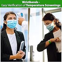 Vista 3 de Pulseras Tyvek pesadas de 7.5 mil Goldistock VIP 500 unidades paquete variado B Bandas de brazo de pulgadas 100 cada uno brazaletes de fiesta