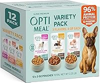 Vista 1 de Optimeal Paquete variado de alimentos húmedos para perros de razas pequeñas, receta sin granos, bocados tiernos con alto contenido de proteínas