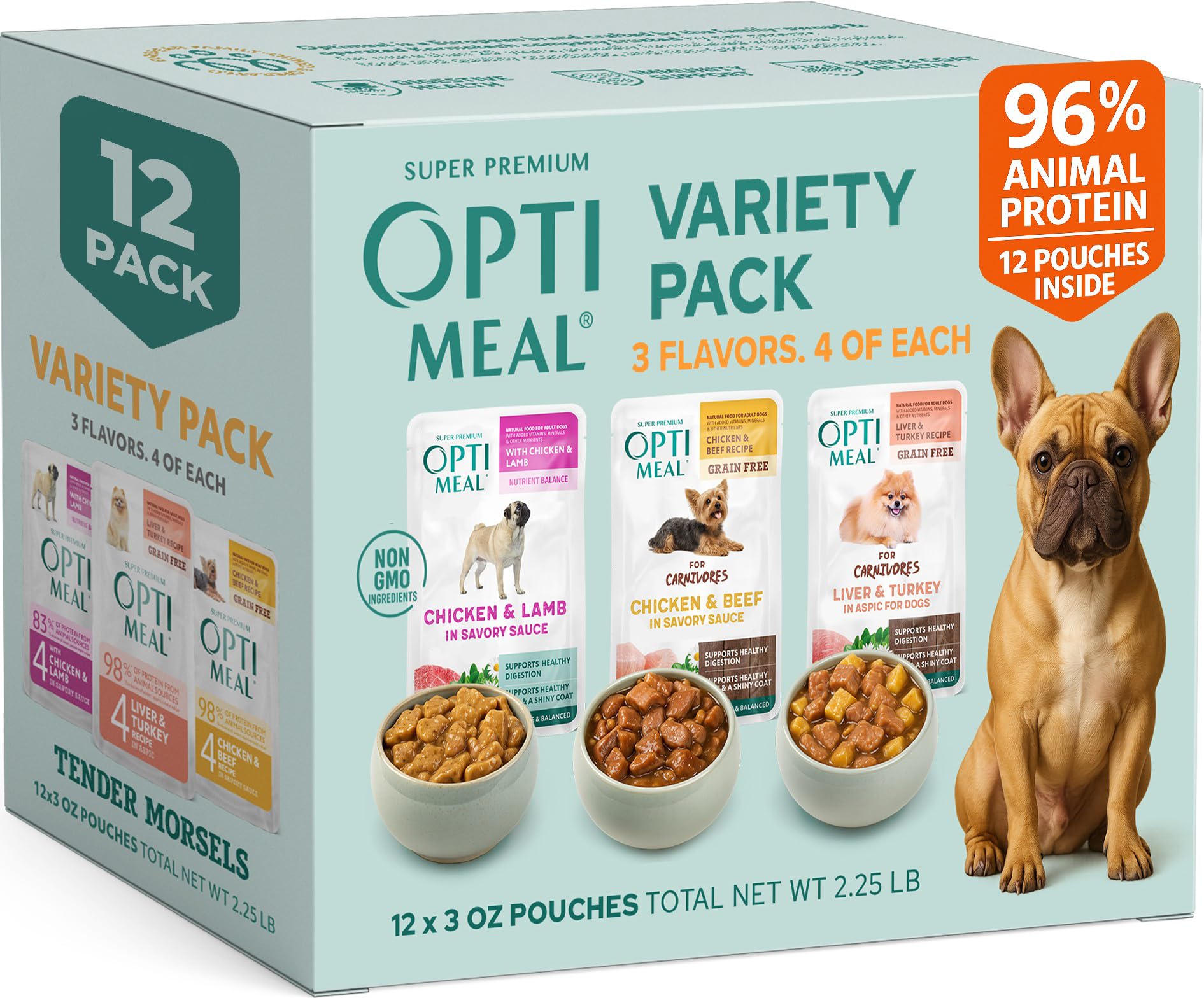 Optimeal Small Breed Pouches