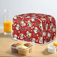 Vista 113 de Marbling Butterfly Print 2 Slice Toaster Dust Cover, Kitchen Small Appliance, Anti Dust and Fingerprint Bread Machine Cover