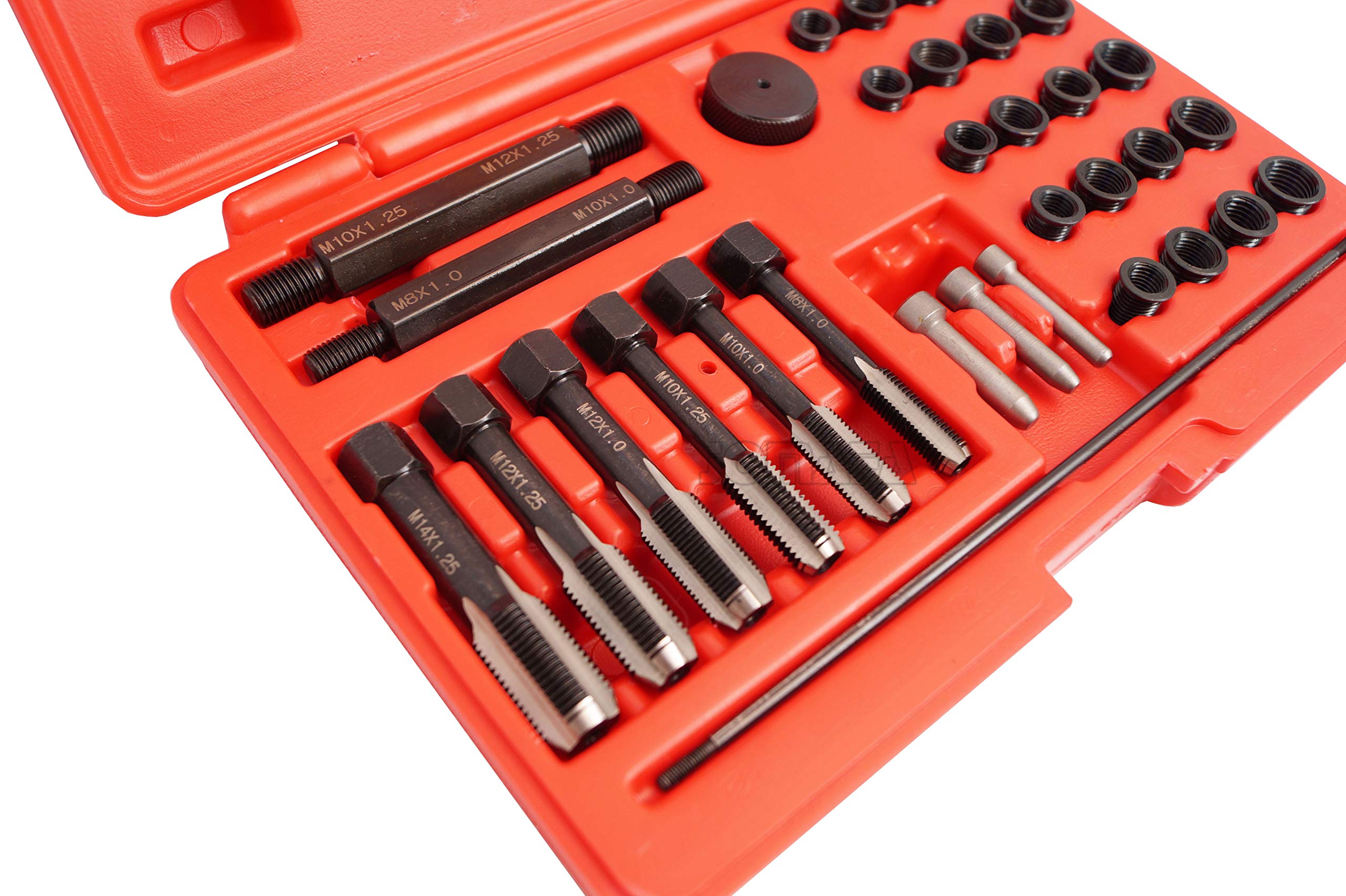 Juego para reparar roscas de calentadores con helicoils 33 piezas. Kit de reparación de culatas