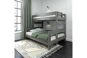 Max & Lily Twin XL-Over-Queen Bunk Bed: Ideal Space-Saving Solution for Families