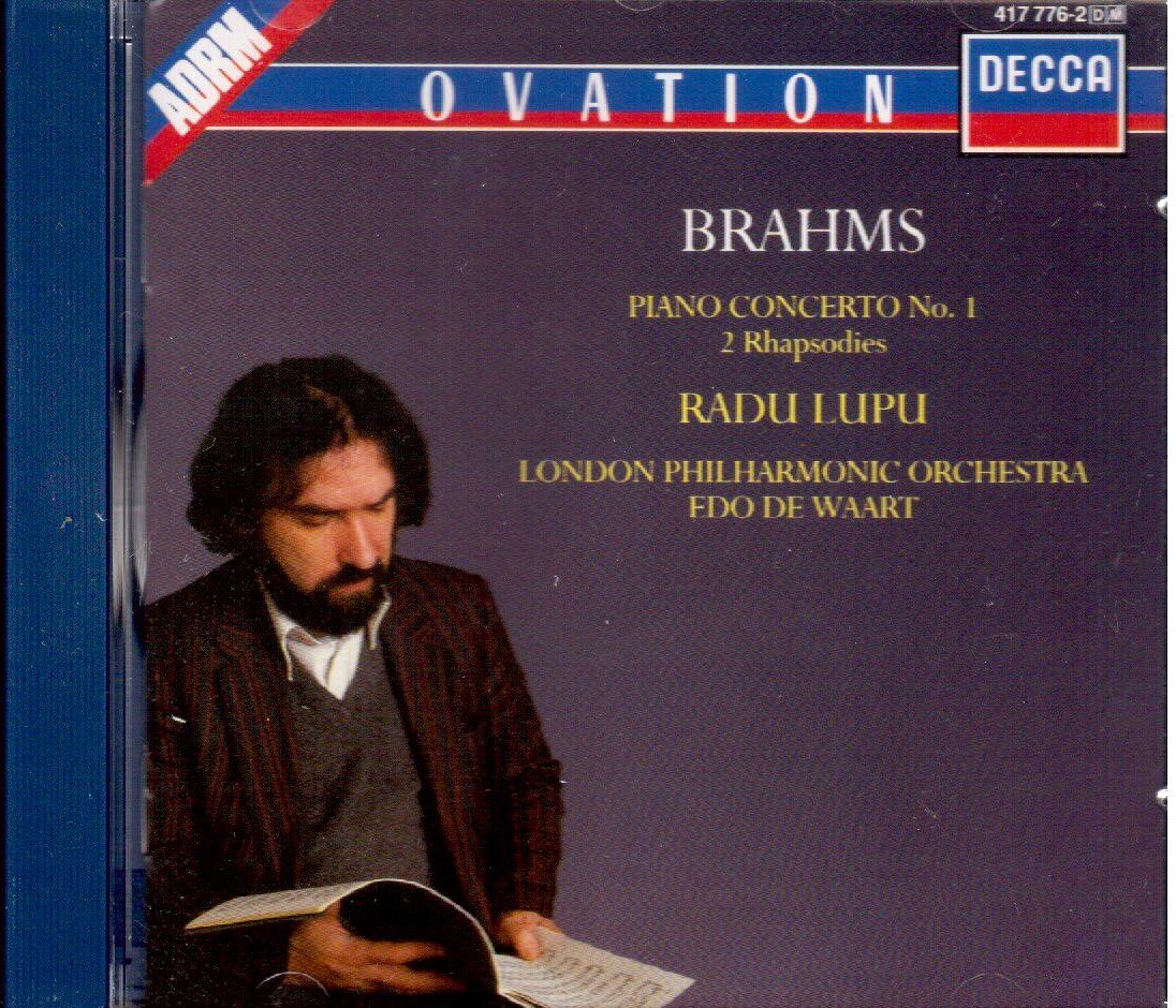 Piano Concerto 1 / 2 Rhapsodies [Audio CD] Brahms; Lupu; De Waart and Lpo