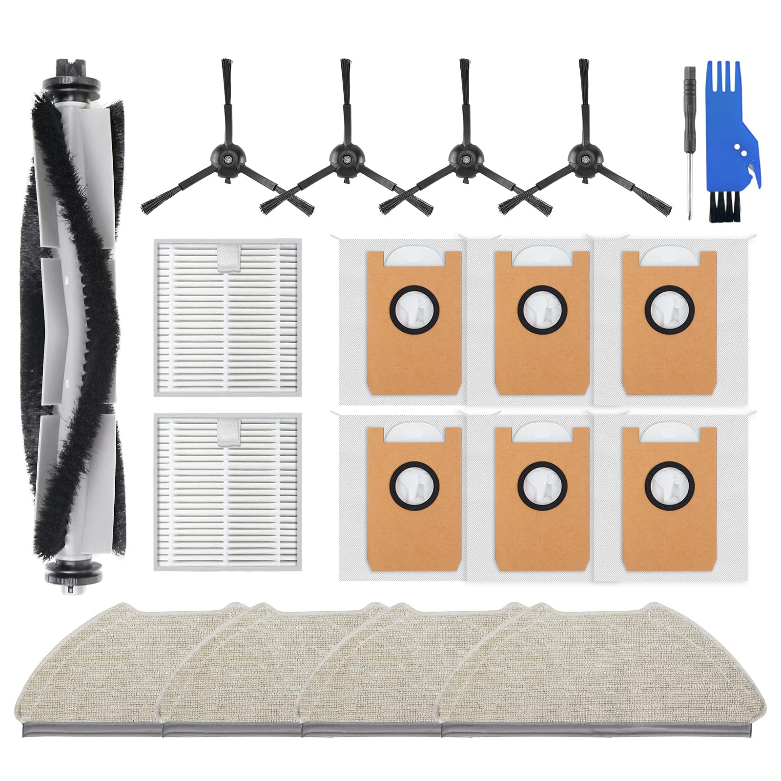Replacement Dust Bags For AIRROBO T20 Robot Vacuum – 10-Pack Non-Woven Filtration Bags, Large Capacity For Efficient Debris Collection, Easy Install