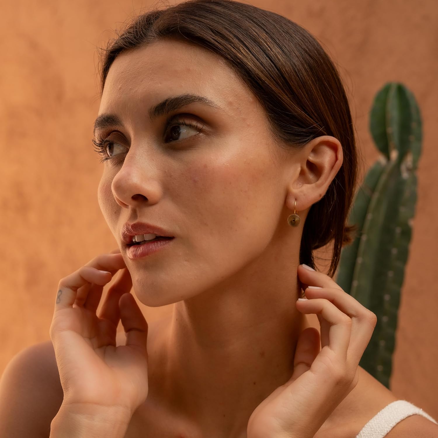 Made by Nami Gold Sun Earrings for Women Boho Gold Plated Sunshine & Sunburst Earrings for Women - Image 4