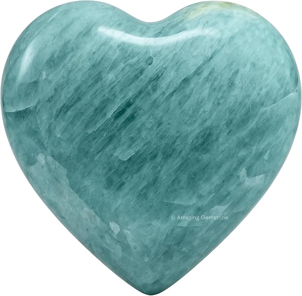 Healings Crystals Minerals Heartshape (Aquamarine) - 1