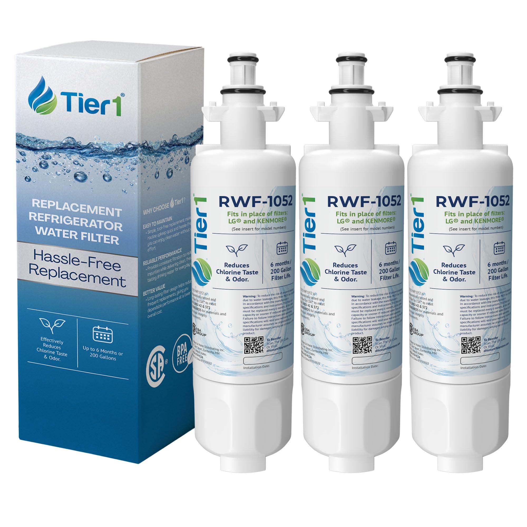 Amazon.com: Tier1 RWF1052 ADQ36006101 Refrigerator Water Filter