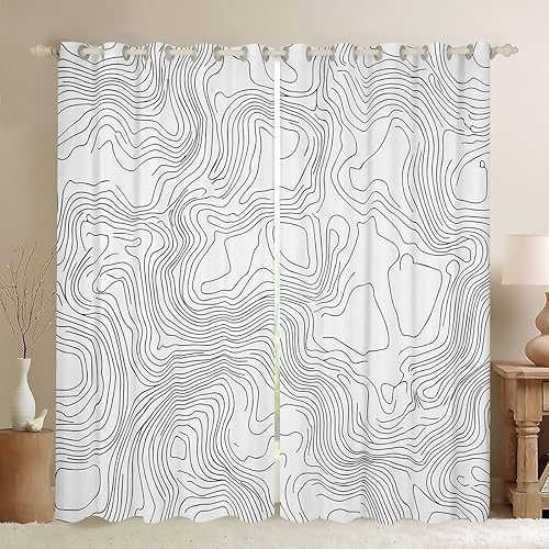 Miniatura 35 de Castle Fairy Cortina musical rústica para ventana, con impresión de instrumentos de bajo y guitarra, para decoración de dormitorio, cortinas de